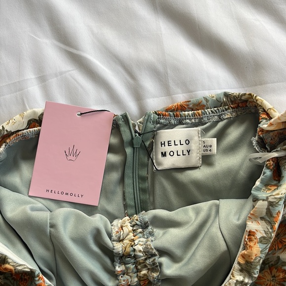 Hello Molly Basque Country Floral Dress Size US 4 - Picture 5 of 7